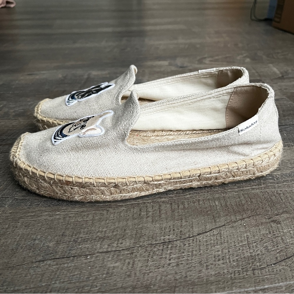 Soludos | EUC Women’s Size 7 Canvas Bulldog Espadrilles/Flats - Picture 6 of 6